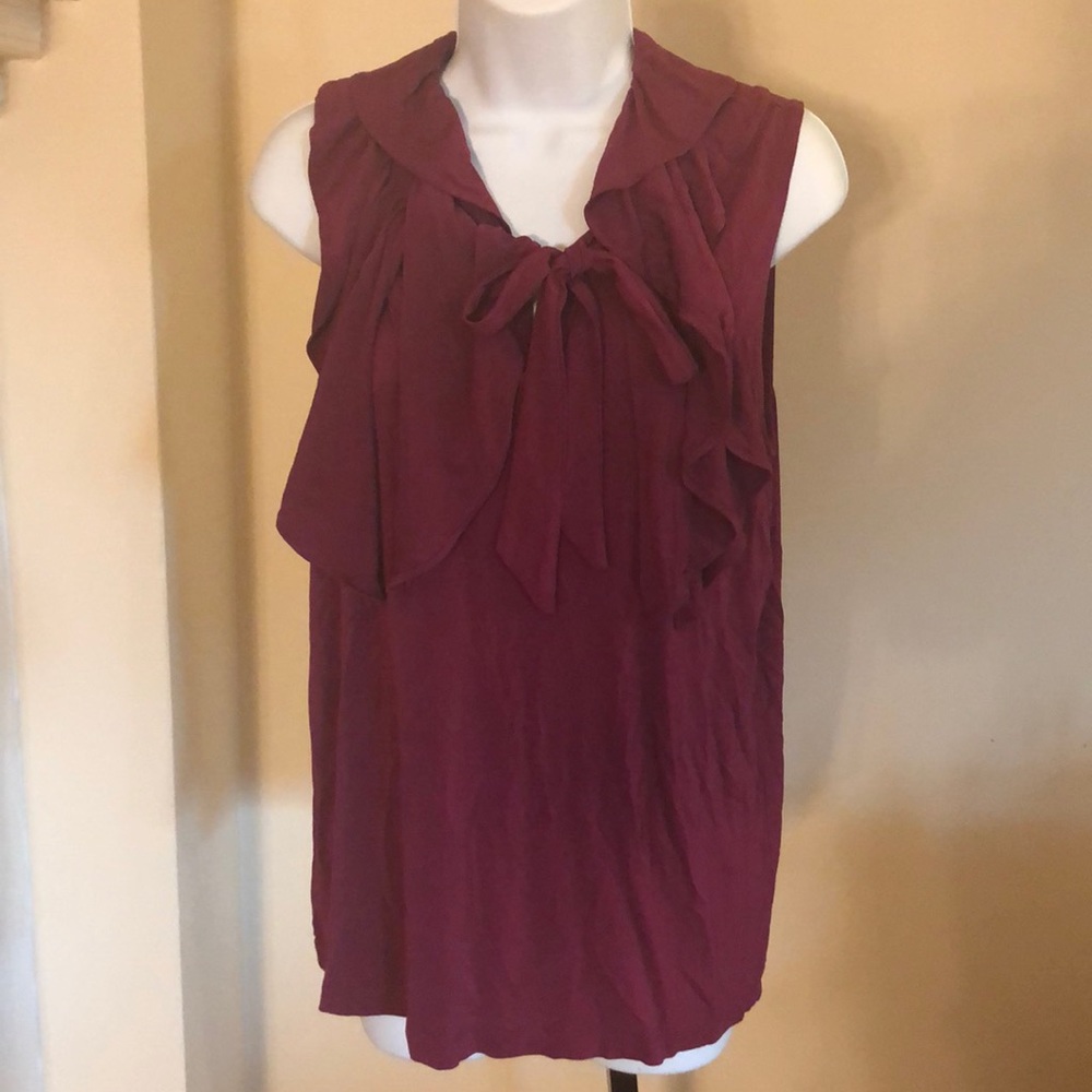 New tank with ruffles and bow details